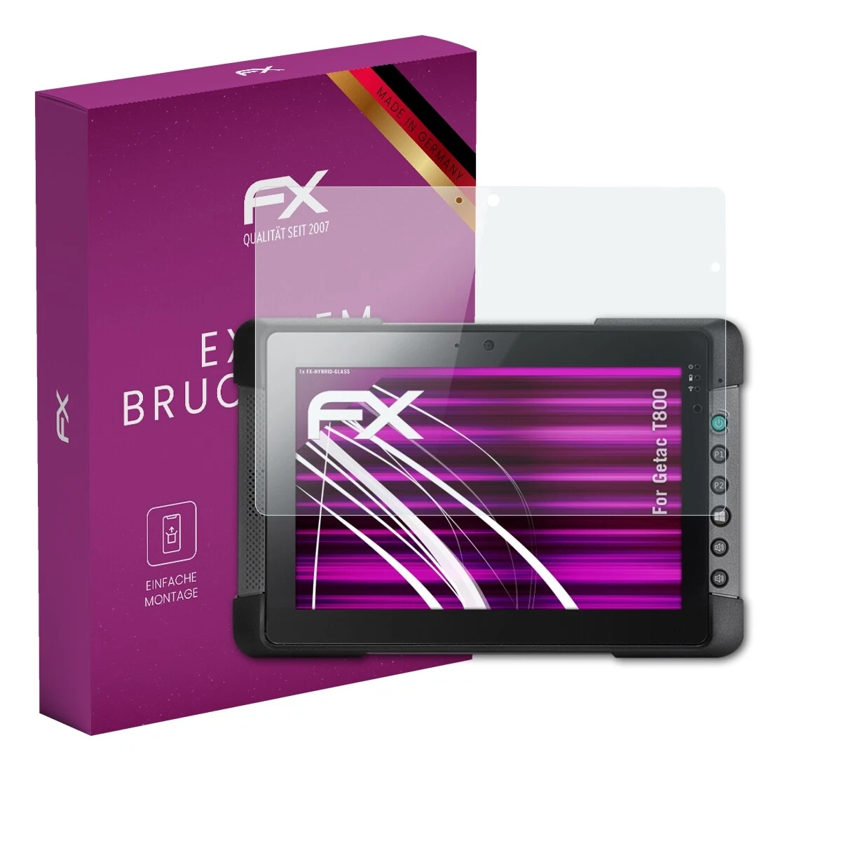 AtFoliX glass film for Getac T800 screen film 9H protective armor screen protector