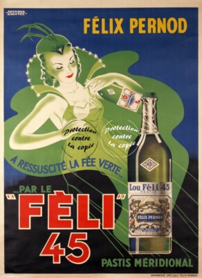 FéLIX PERNOD FéLI 45 Rcma - POSTER HQ 40x60cm eines VINTAGE POSTERS