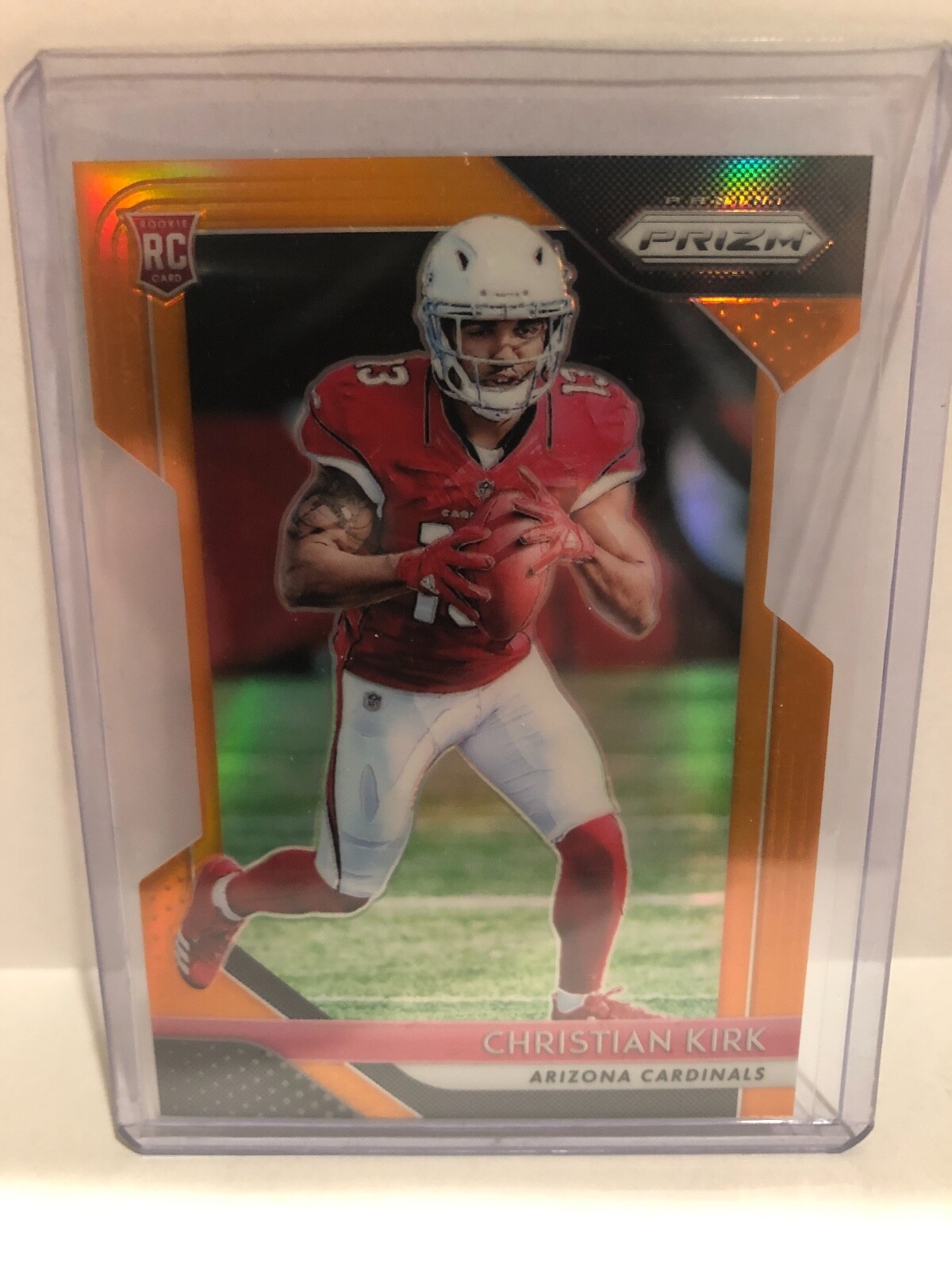 2018 Panini Prizm Christian Kirk Rookie Orange Die-Cut Prizm SP #/249 Cardinals