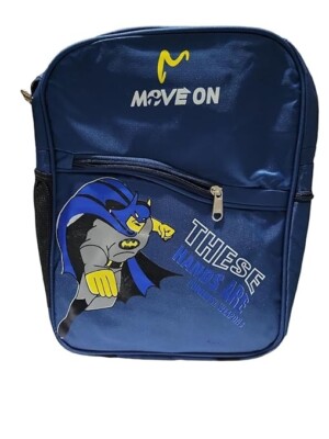 School Backpack for Girls/boys Dark Blue Kids Cartoon School Bag 16 cm