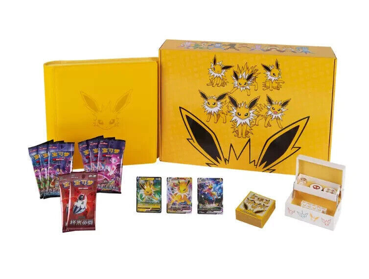 絶版BOX ゴールデンエイジ Pokemon TCG S-Chinese 2024 Eevee GX Gift Box Jolteon Box Exclusive