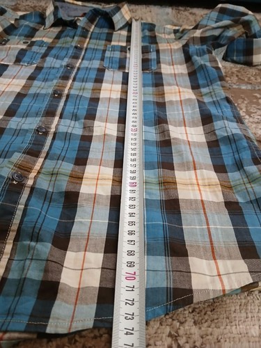 Vintage Shirt Men URBAN Long Sleeve Cotton Multicolor Size Large, Squares Nice - Picture 7 of 8