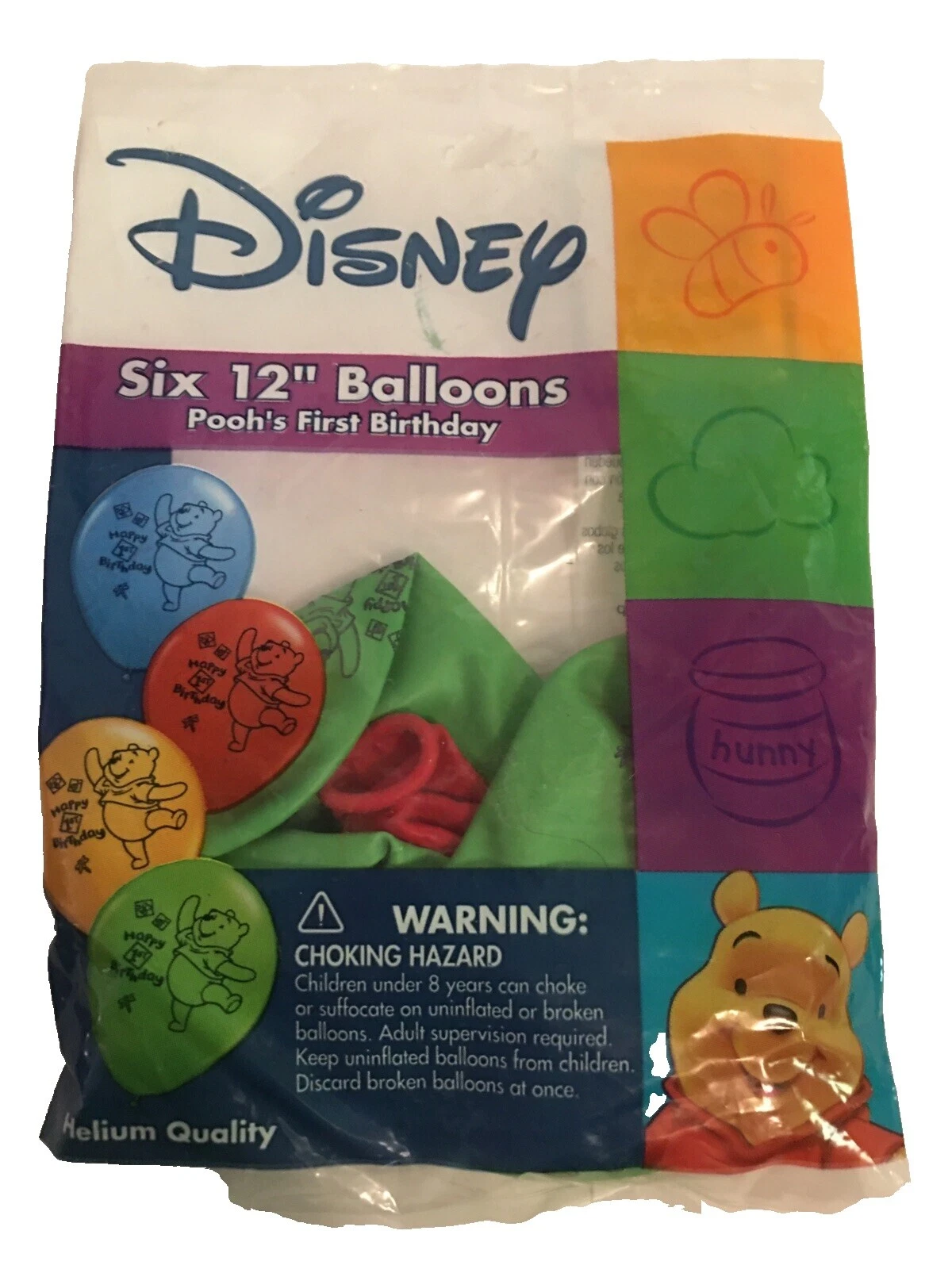 Winnie the Pooh Birthday Oval Party Balloons