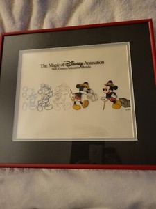 Disney Mickey Mouse cel MGM Studio hand Painted  Framed  Mickey's Progression