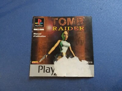PS1 Playstation 1 notice manuel Tomb Raider Lara Croft Platinum - Photo 1/3