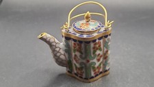 Cloisonne Teekanne bunt Deko  Ornamente Handarbeit AA-13-1  5*3*5cm
