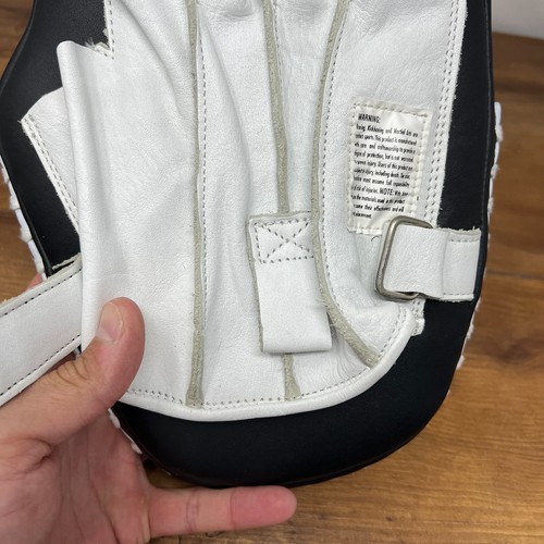 Grant Boxing Focus Mitts Gloves Set Training Sparring White Leather RARE - Picture 11 of 17