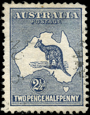 Australia Used F+ Scott #4 Watermark 8 Stamp