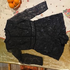 Topshop black playsuit lace, totally stunning UK 8