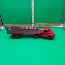 Vintage Beautiful Diecast Hubley 500 Series Semi Truck w/Stake Bed ALL ORIGINAL