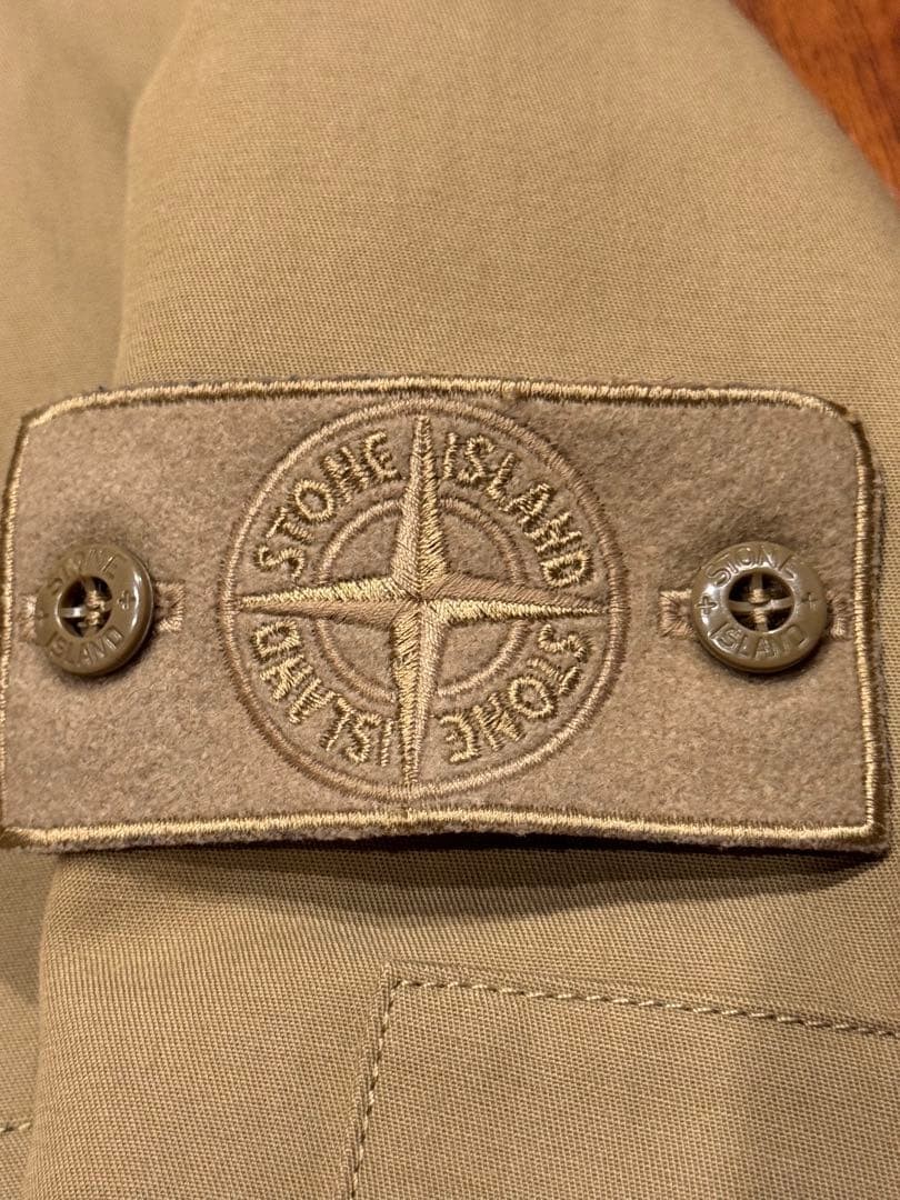 Stone Island Ghost Piece 23AW Gabardine Doppio Zip Jacket Beige L - product detail image 2
