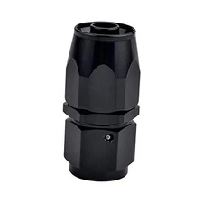  Hose End Fitting Swivel for CPE Braided Hose Black 6AN Straight