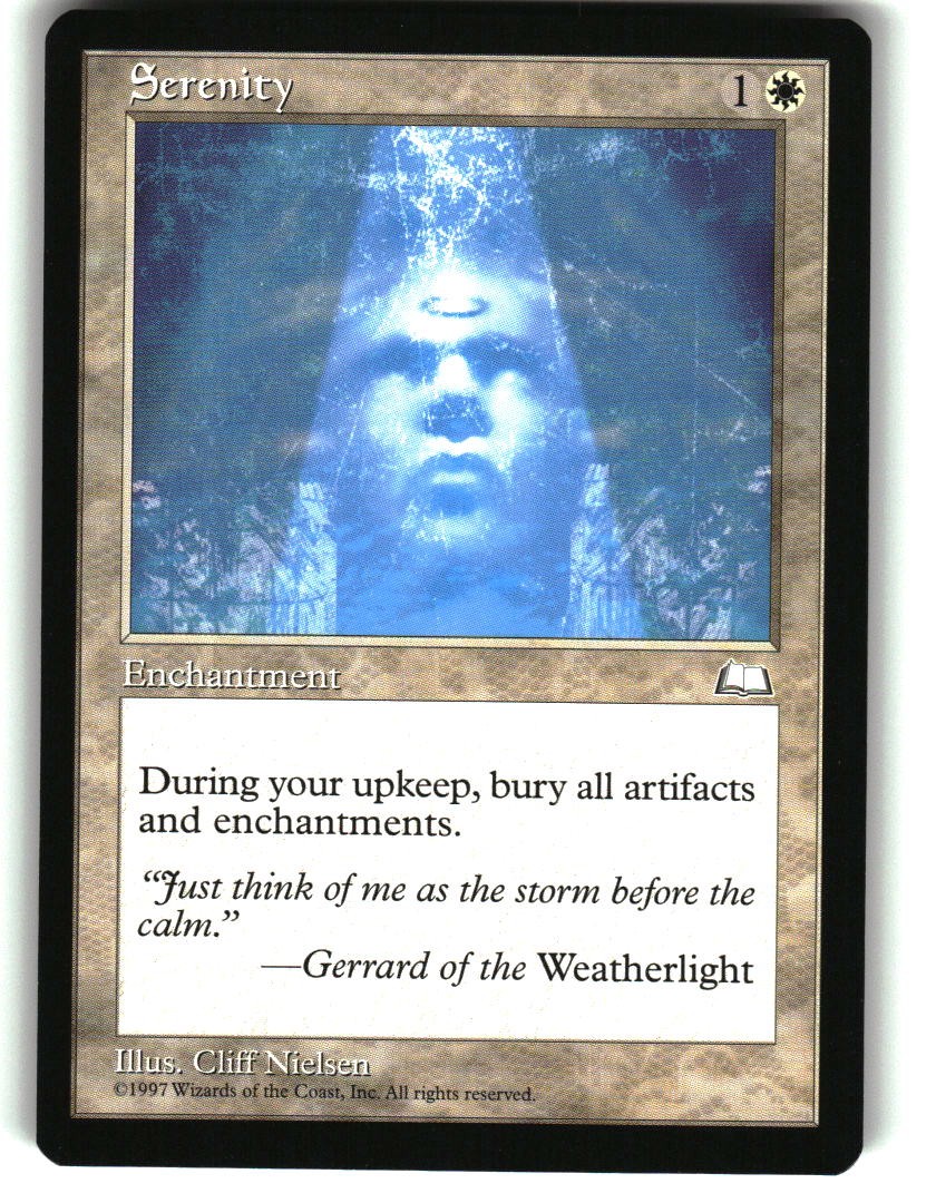 Magic the Gathering - Weatherlight Serenity 1997 Rare
