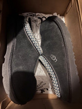 UGG Tasman II Women's Suede Slip-On Slipper Black Solid Size US 4 EU 36