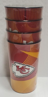 Kansas City Chiefs 4 pack 22oz Stadium Plastic Cups - NFL