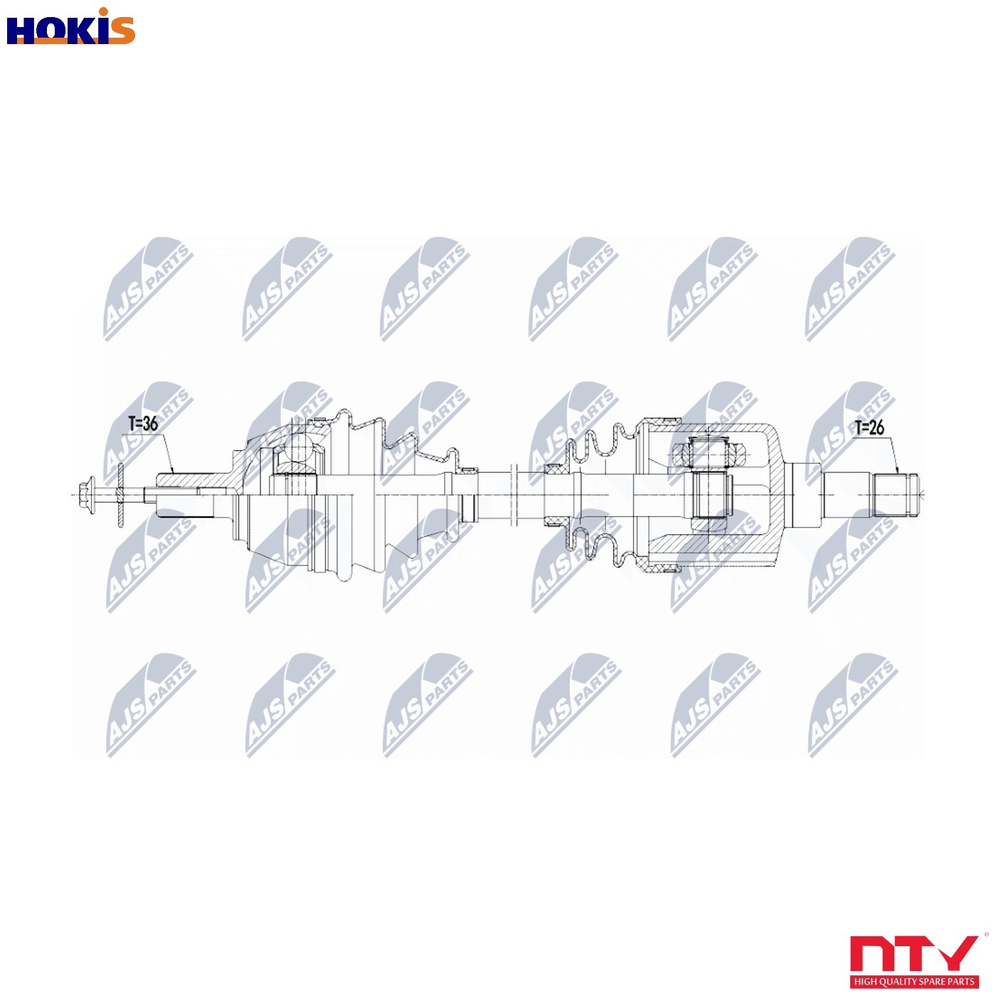 NPW-VV-123 NTY Drive Shaft for VOLVO - Image 10