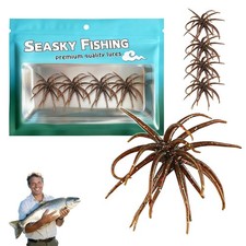 4Pcs Dice Bait Floating TPR Swimbait with Reflective Stars Tentacle Creature