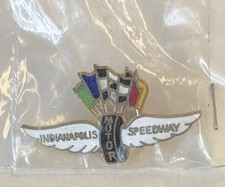 Indianapolis 500 Motor Speedway Wings Wheel & Flags Logo New(SC0826-093)