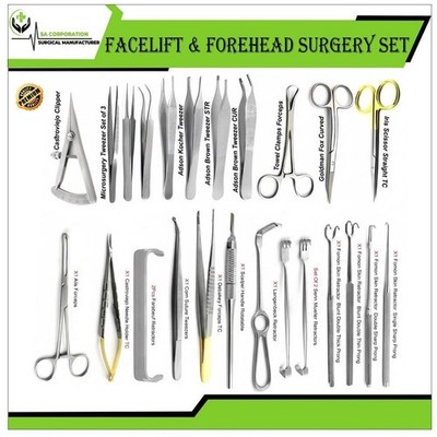 Facelift Plastic Surgery Kit Forehead Microsurgery Surgical Instruments Kit