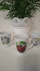 3 kleine Sammler Tassen Kaffetasse Teetasse mit Druck Tasse