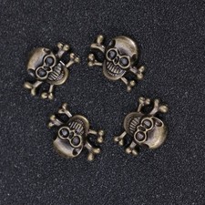 10 Pcs Punk Skull Rivet Accessories for Shoes Bag Belt Decoration