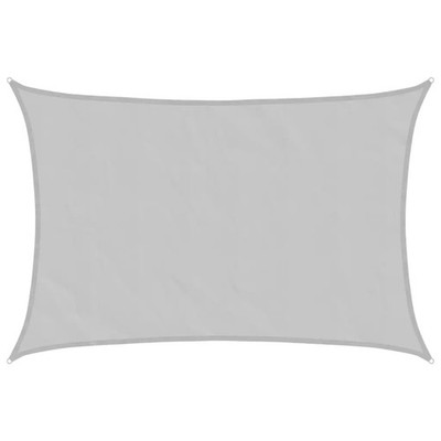 Sonnensegel Hellgrau 5x3 m 100% Polyester Oxford