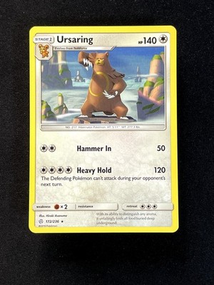 Ursaring Rare SM - Cosmic Eclipse 172/236 NM Normal