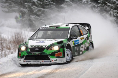 Jari Matti Latvala (FIN) on the shakedown stage 2007 WRC Rally Car Old Photo 3