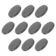 Round Graphite Block Disk Ingot Graphite Electrode Plate 14x2mm, Pack of 10