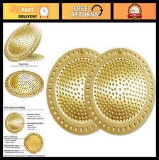 2PCS Stainless Steel  Silicone Hair Catcher Drain Strainer Cover - Gold, Bath S