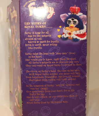 Furby Your Royal Majesty King Crown Special Limited Edition 70794