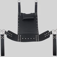 PLAY-ROOM GENUINE LEATHER SEX SWING SLING Adult Couples Love Aid BDSM