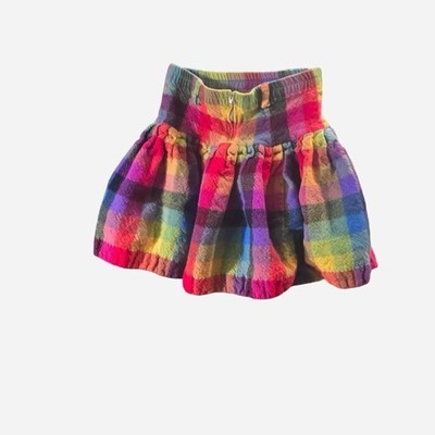 Vintage Simonetta Multicolor Plaid Skirt made in ITALY