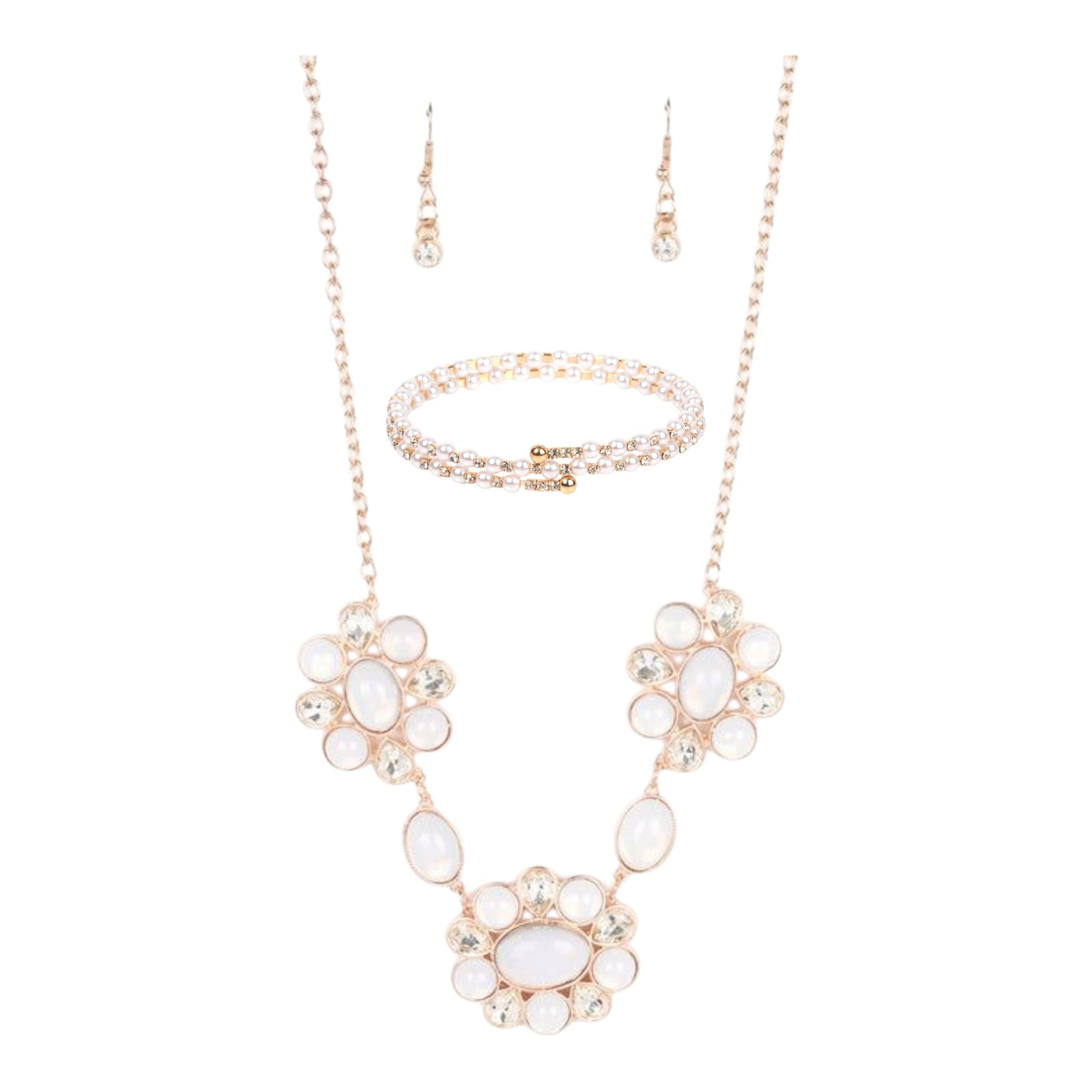 Paparazzi 3 Piece Jewelry Set Your Chariot Awaits And Regal Wraparound