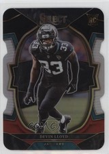 2022 Panini Select Concourse Black & Red Prizm Die-Cut Devin Lloyd #43 1hs9