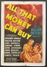 All That Money Can Buy Movie Poster Devil and Daniel Webster *Hollywood Posters*