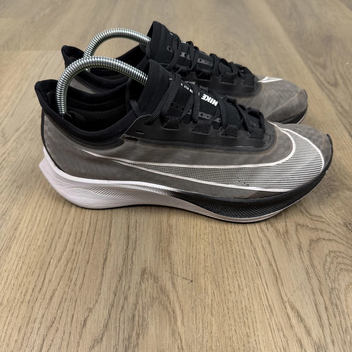 Nike Zoom Fly 3 Shoes Mens Size 8 Black White Vaporweave Running Sneakers Nike Zoom Fly 3 Premium Mens Size 8 Gray Black Athletic  main image 2
