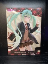 Hatsune Miku Fashion Preppy Ver. Taito Figure FREE Ship