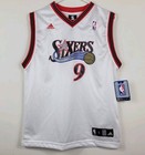Andre Iguodala #9 Philadelphia 76ers NBA Adidas White Jersey Youth L 14-16 NWT 