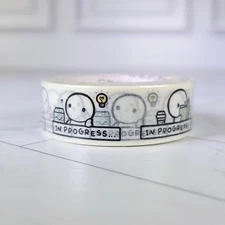 TCMC In Progress Washi Tape Roll TheCoffeeMonsterzCo Brand New 2025Q1