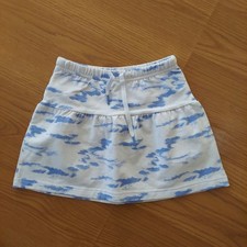 Rockets of Awesome Girls Stretch Cotton Skirt Cloud Print NEW Sz 7