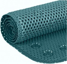 Deluxe Bathtub Mat Non Slip, Soft Foam Bath 36 x 17 Rectangular , Ocean Blue