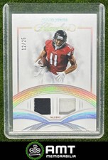 Julio Jones 2025 Panini Flawless 12/25 Game Used Jersey Silver Falcons