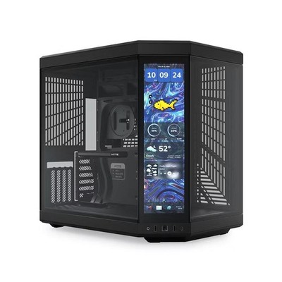 Hyte Y70 Touch Infinite Mid Tower Gehäuse Pitch Black E-Atx/Atx/M-Atx/M-Itx