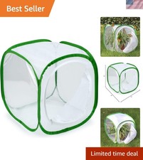 12x12 Pop-up Butterfly Habitat Cage - Durable, Clear, and Collapsible Terrarium