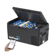 Setpower 12V Refrigerator 21 Quart Portable Freezer 50 Hours Keep C... Fast Ship