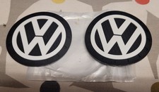 VW VOLKSWAGON SET OF TWO NON SLIP SILICA GEL 7CM CAR COASTERS BIG SALE £4 GIFT
