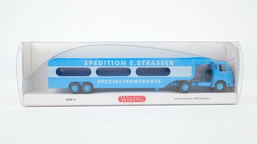 Wiking H0 0580 49 Mercedes-Benz Autotransporter Spedition E. Strasser | Condition: Gebraucht