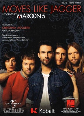 Moves Like Jagger - Maroon 5- Piano/Vocal/Guitar (HL00354225)