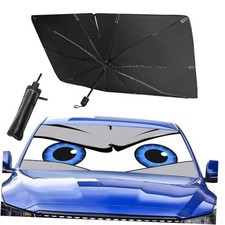 Upgraded Car Windshield Sun Shade Umbrella, Car Shade Front Windshield Sun Grey
